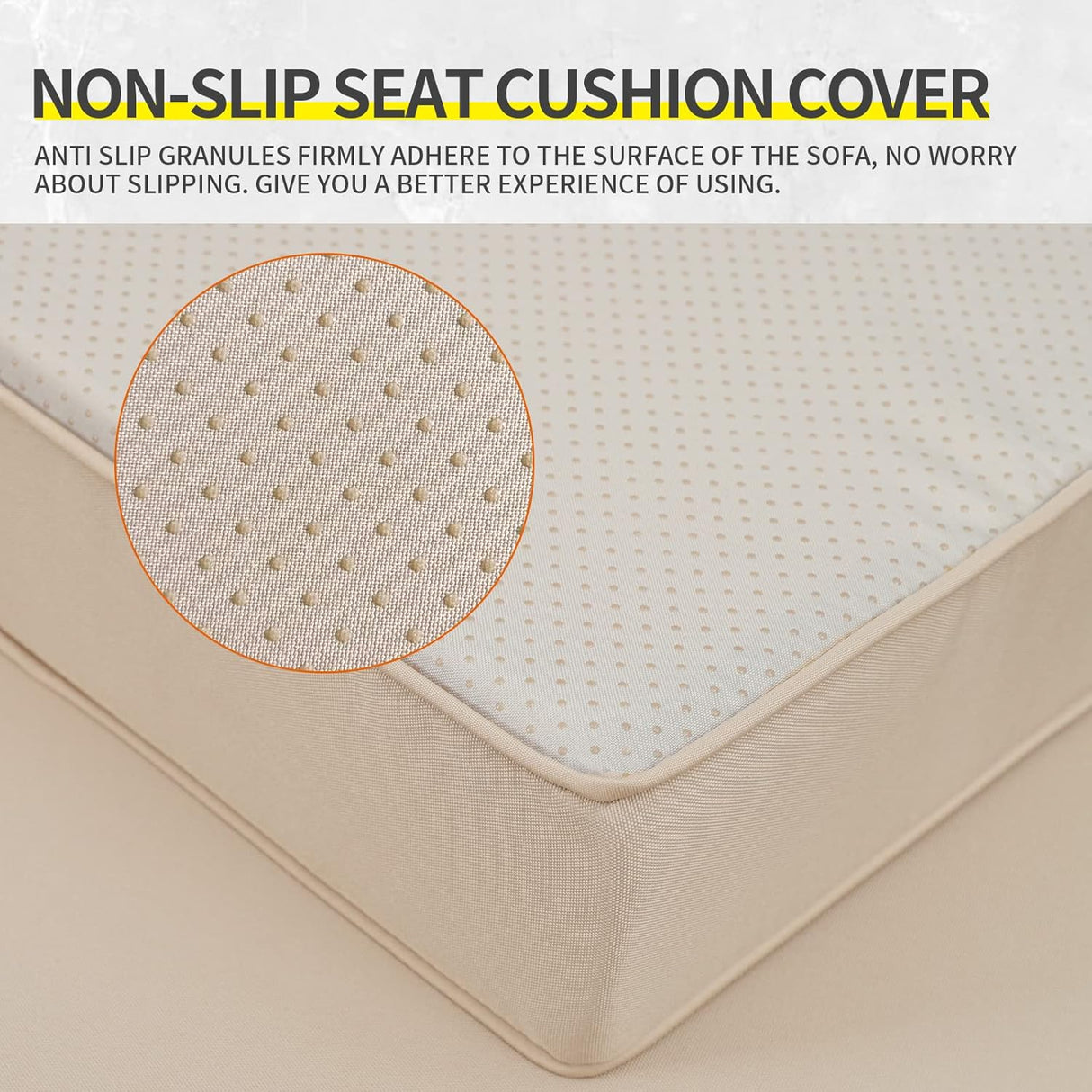 Lviden Juego de muebles de mimbre PE para exteriores, 7 piezas, juego de sofá de conversación seccional de ratán para patio, con cojines caqui y mesa superior de vidrio