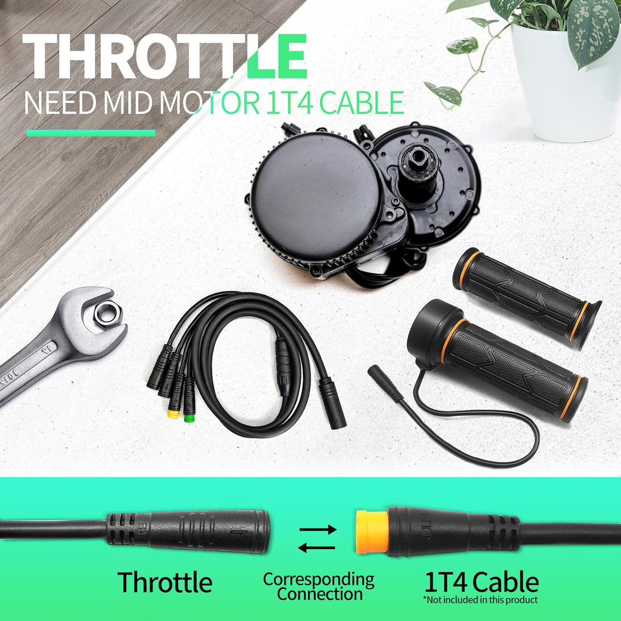 Acelerador MUSELK para Bicicleta Eléctrica BBS01 BBS02 BBSHD