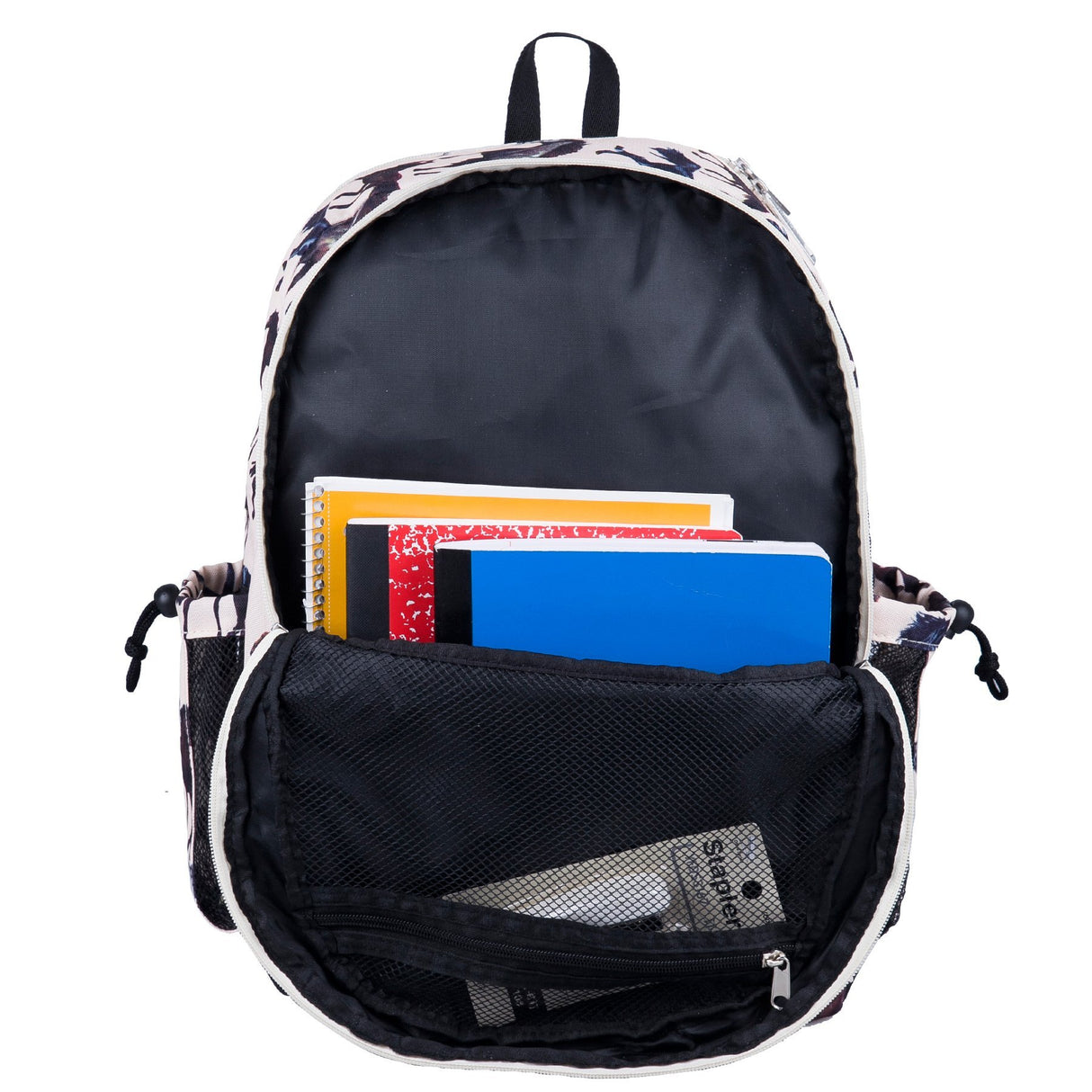 mochila duradera con correas acolchadas, tres compartimentos