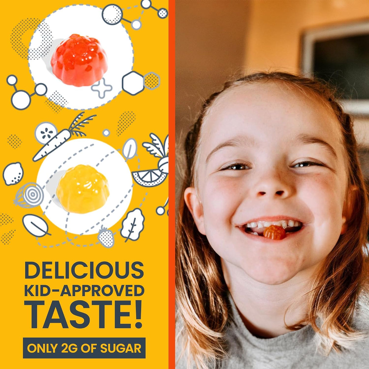 Suplemento Gomitas multivitamínicas diarias para niños