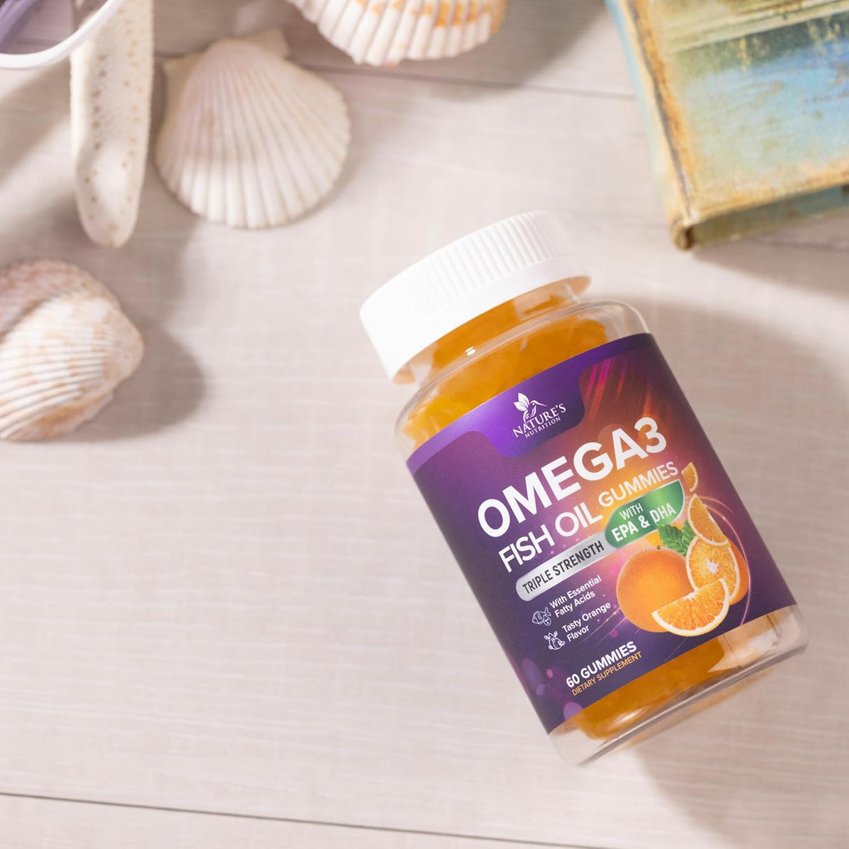 Omega-3 Gummies, Fish Oil, Adults & Kids, 60 cts