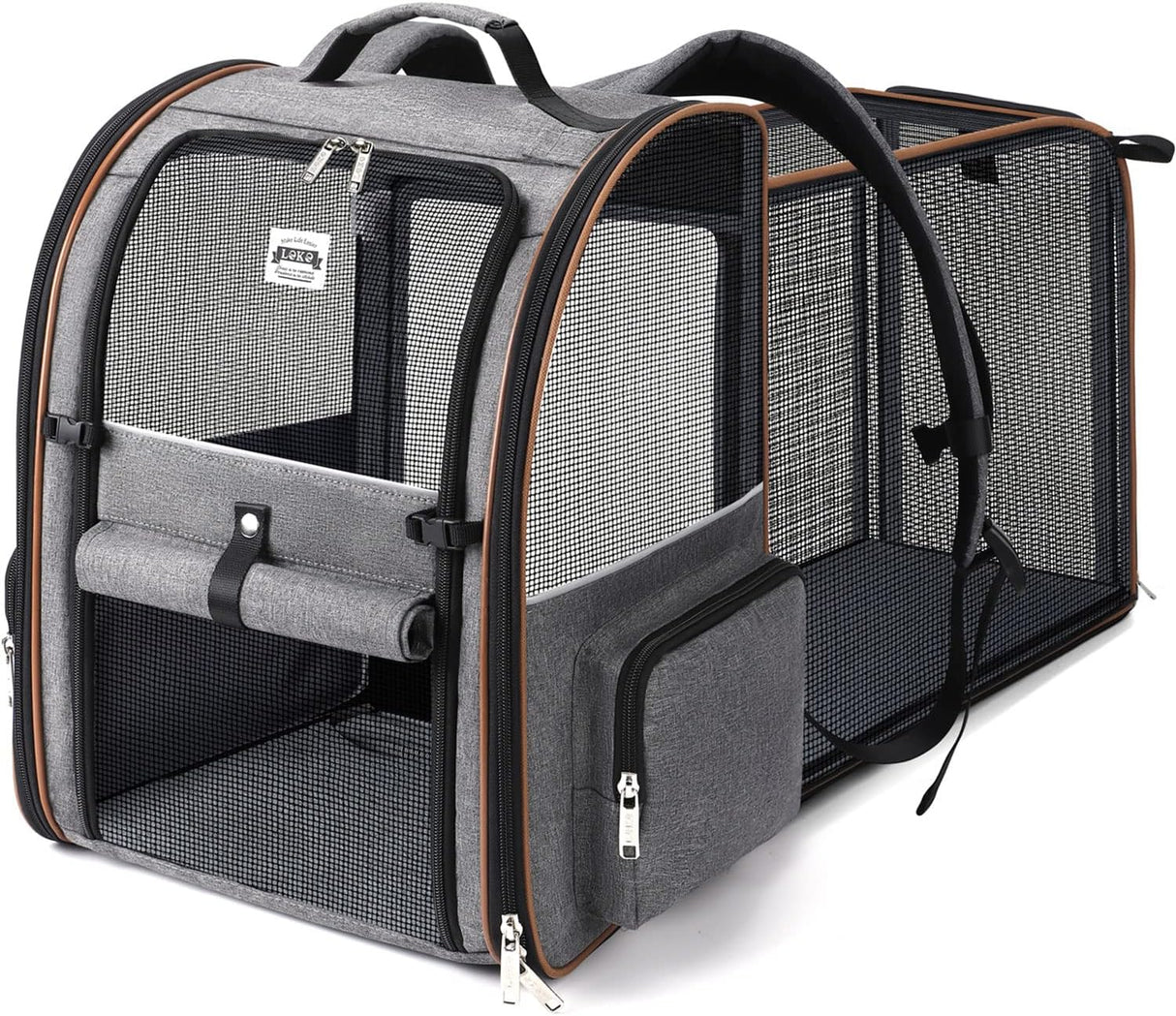 Mochila expandible para perros gatos medianos para viajes