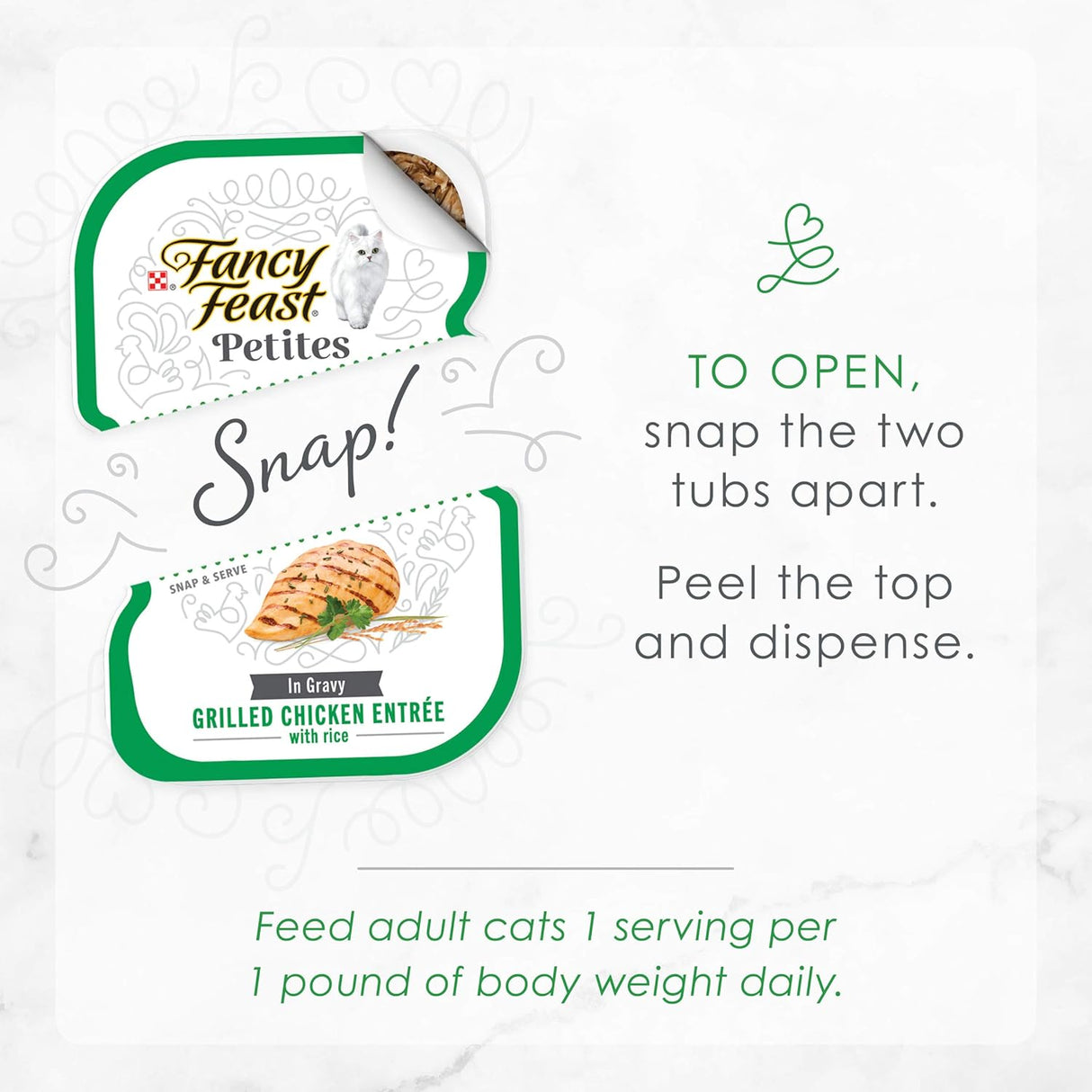 Comida Húmeda para Gatos Purina Fancy Feast Pollo y Arroz 12x2.8oz