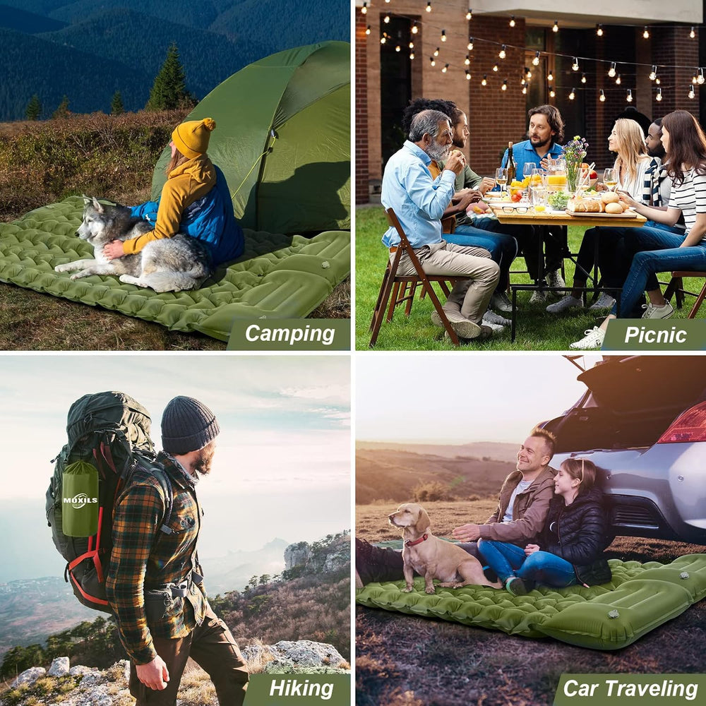 Colchón Inflable Ultraligero para Camping con Bomba Incorporada