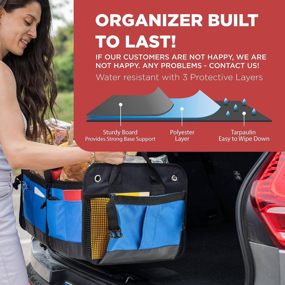 Organizador de Maletero TRUNKCRATEPRO - Capacidad Grande, Plegable