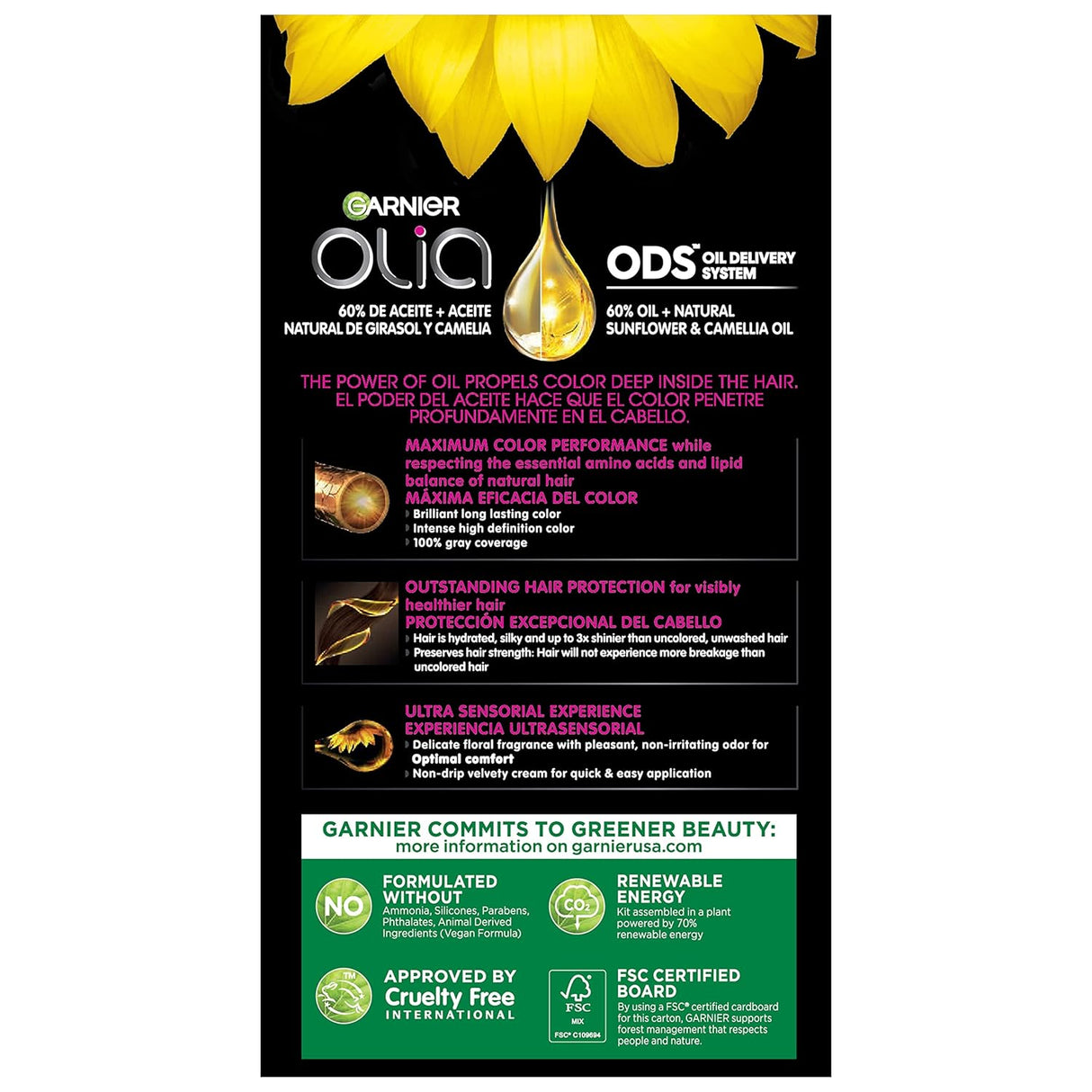 Garnier Olia Tinte permanent negro platino, 1 unidad-