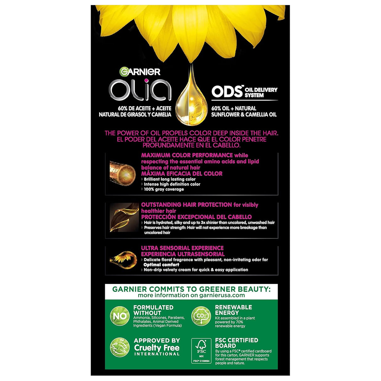 Garnier Olia Tinte permanente para el cabello, sin amoníaco, color brillante, rico en aceite, 9.0 rubio claro, 2 unidades (el embalaje puede variar)
