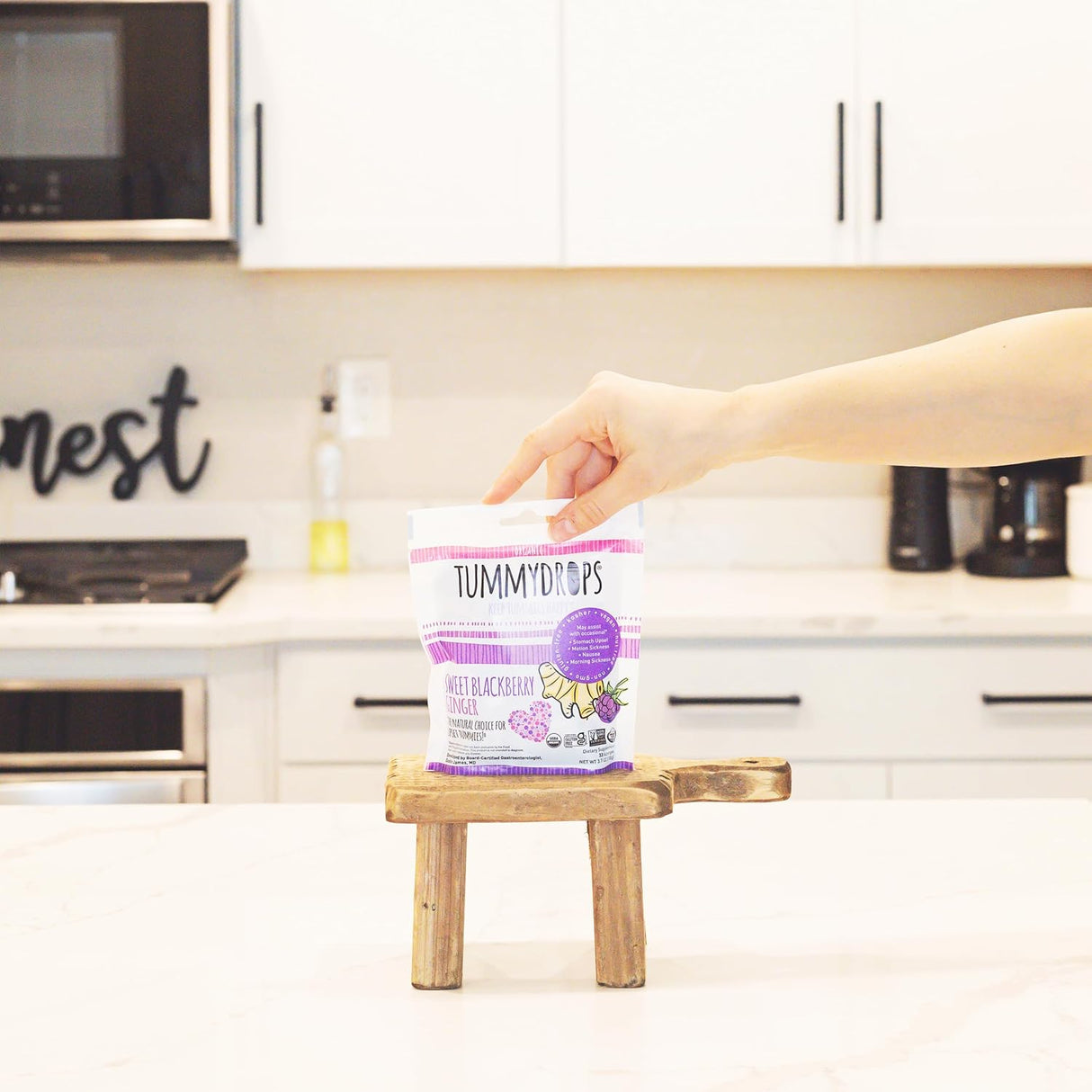 Suplemento Tummydrops Jengibre de mora dulce orgánico