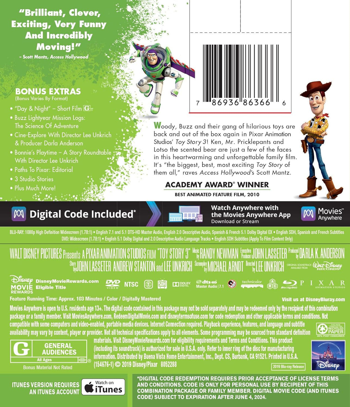 Toy Story 3 Blu-ray