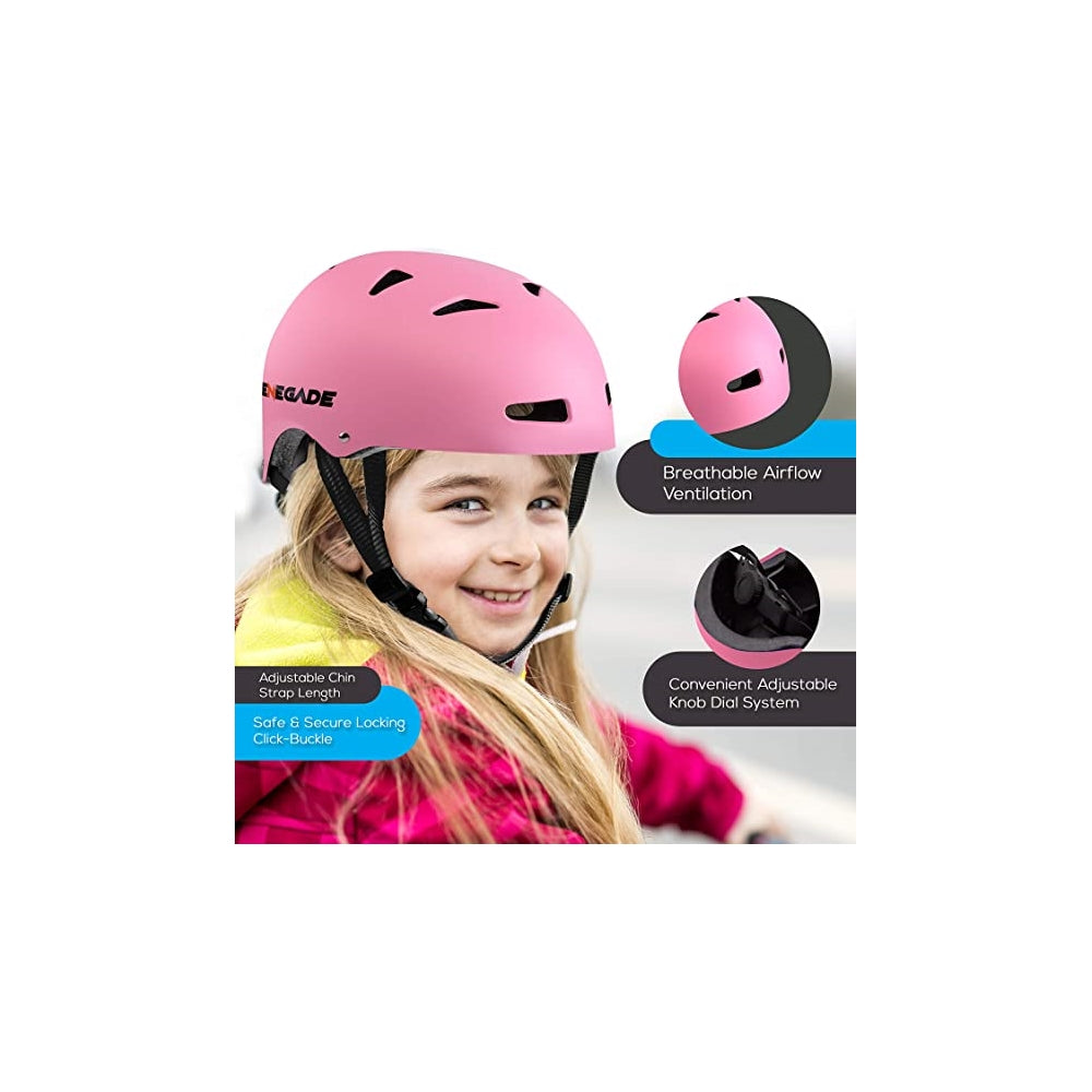 Casco de seguridad deportivo rosado HURTLE HURTSHLPK