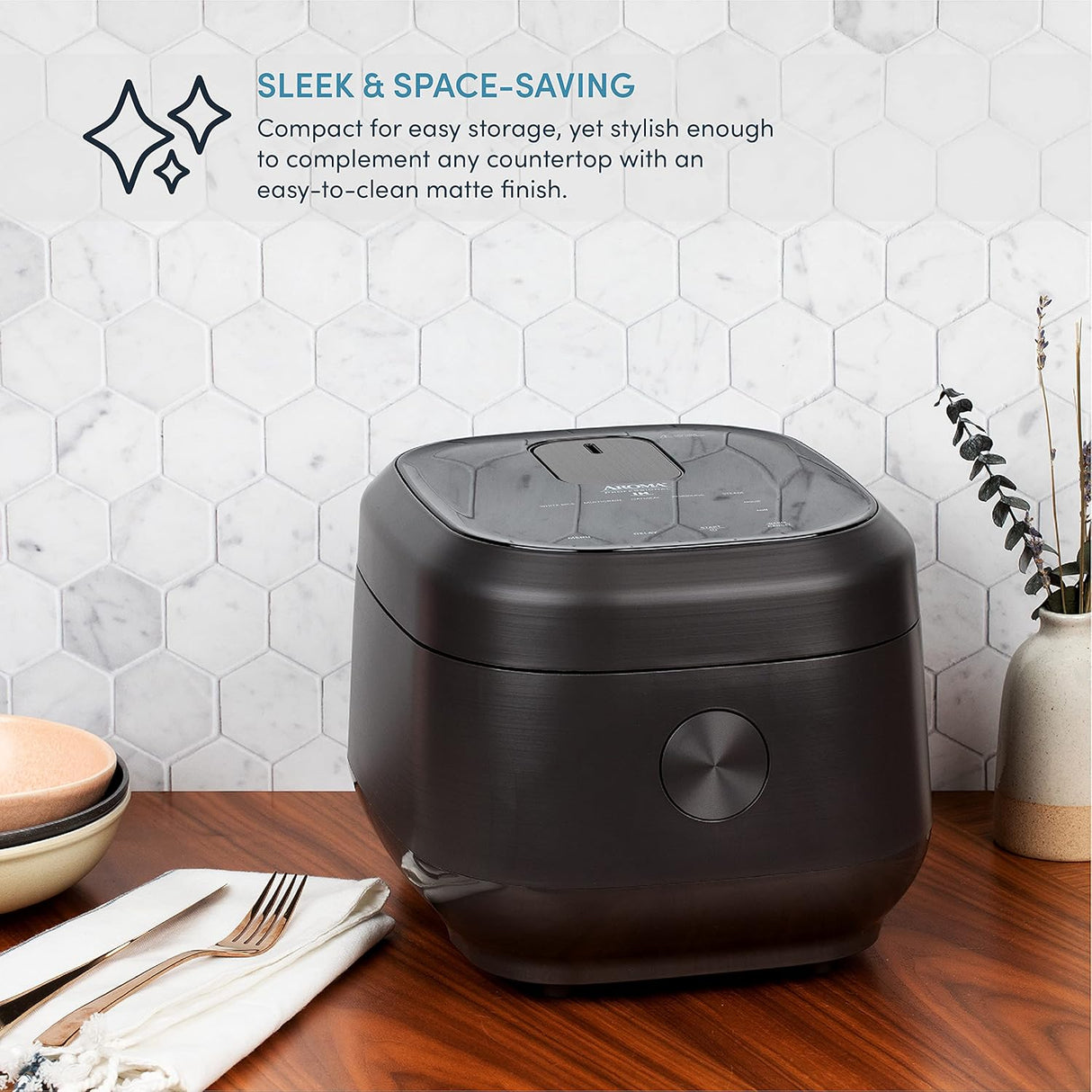 Arrocera Aroma 12 Tazas, 3Qt, Inducción, Multicooker, ARC-7606B