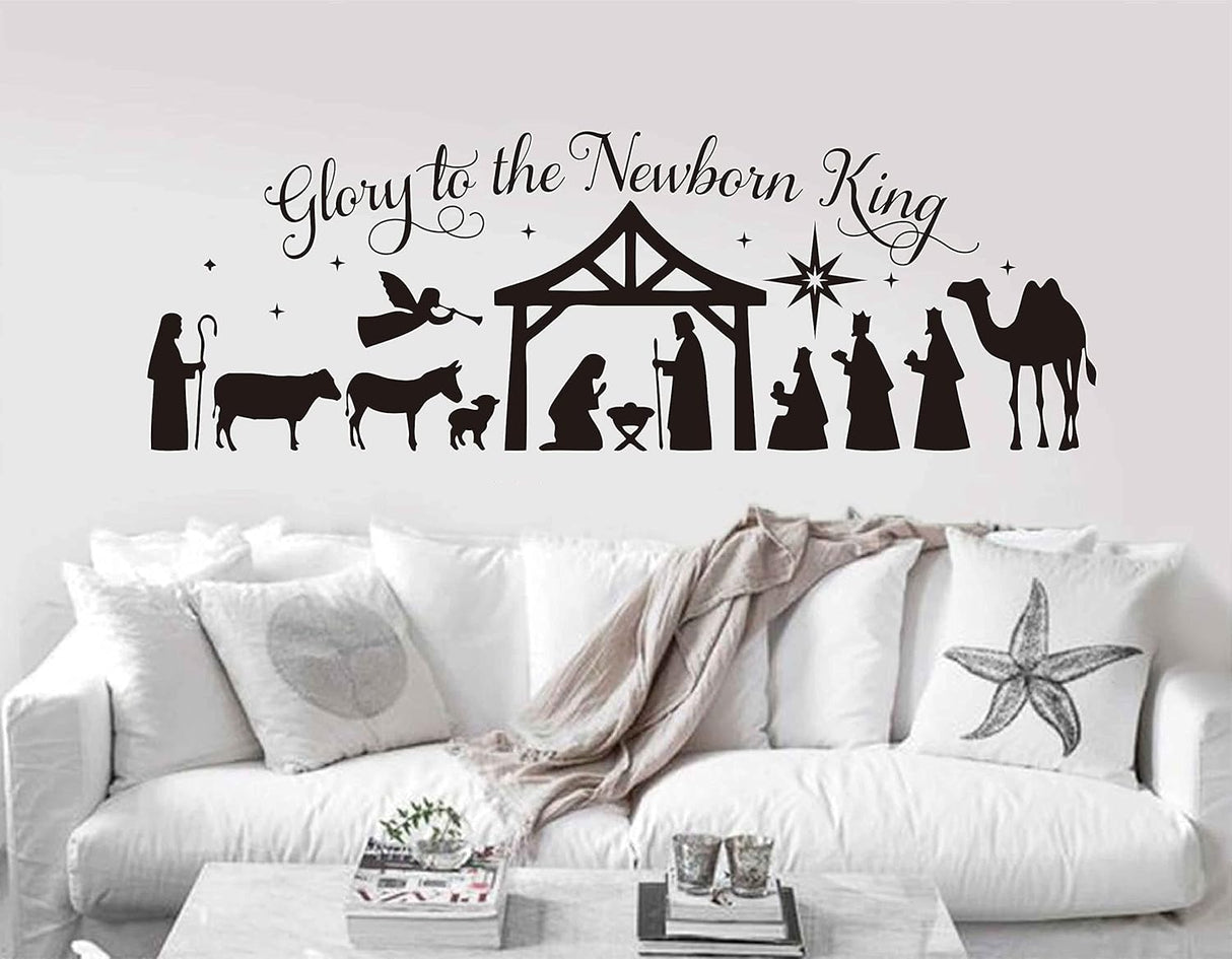 Pegatinas de Navidad Glory, Escena Natividad, Modelo LL2421