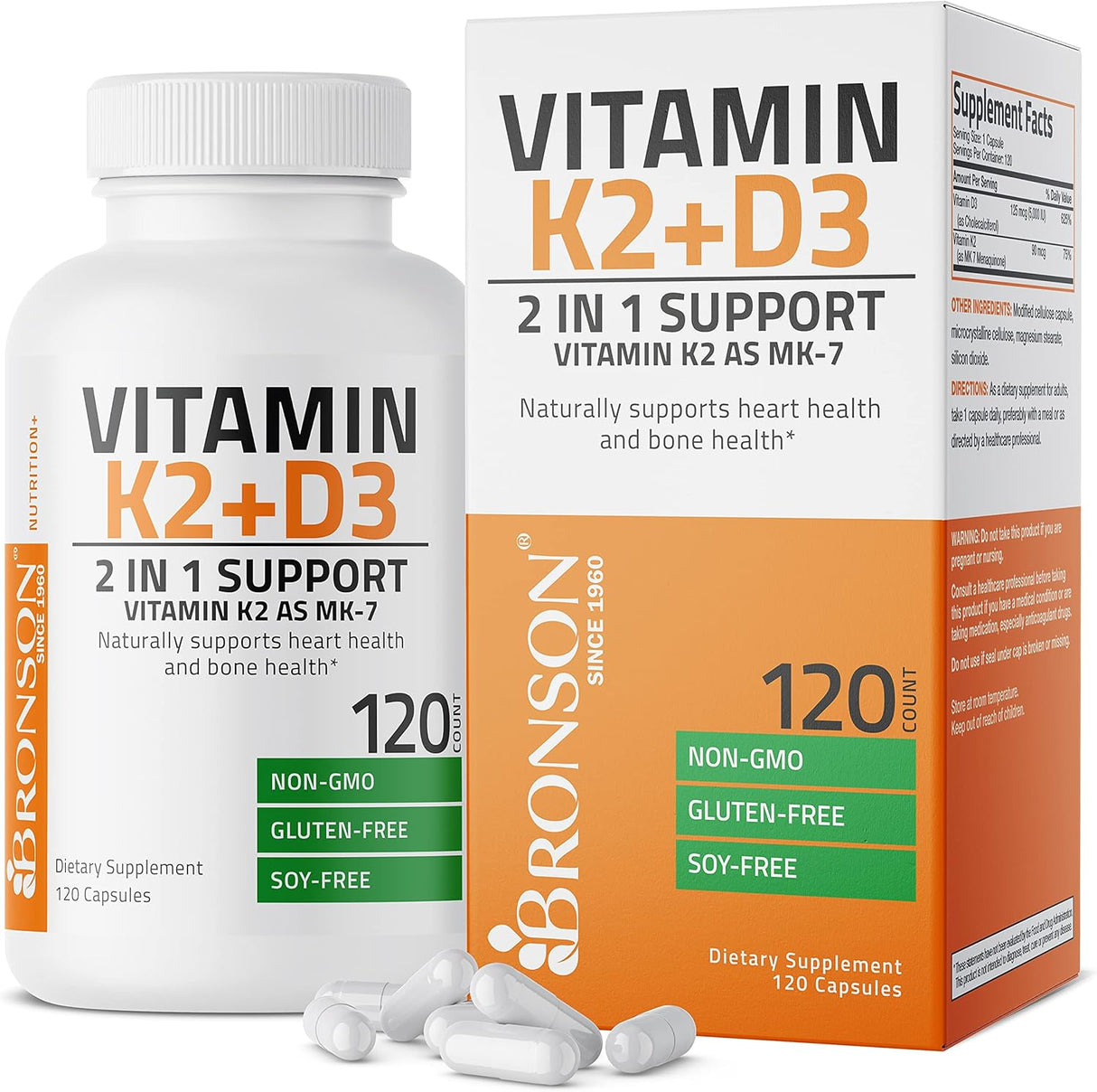 Suplementos Alimenticios Vitamina K2 + D3