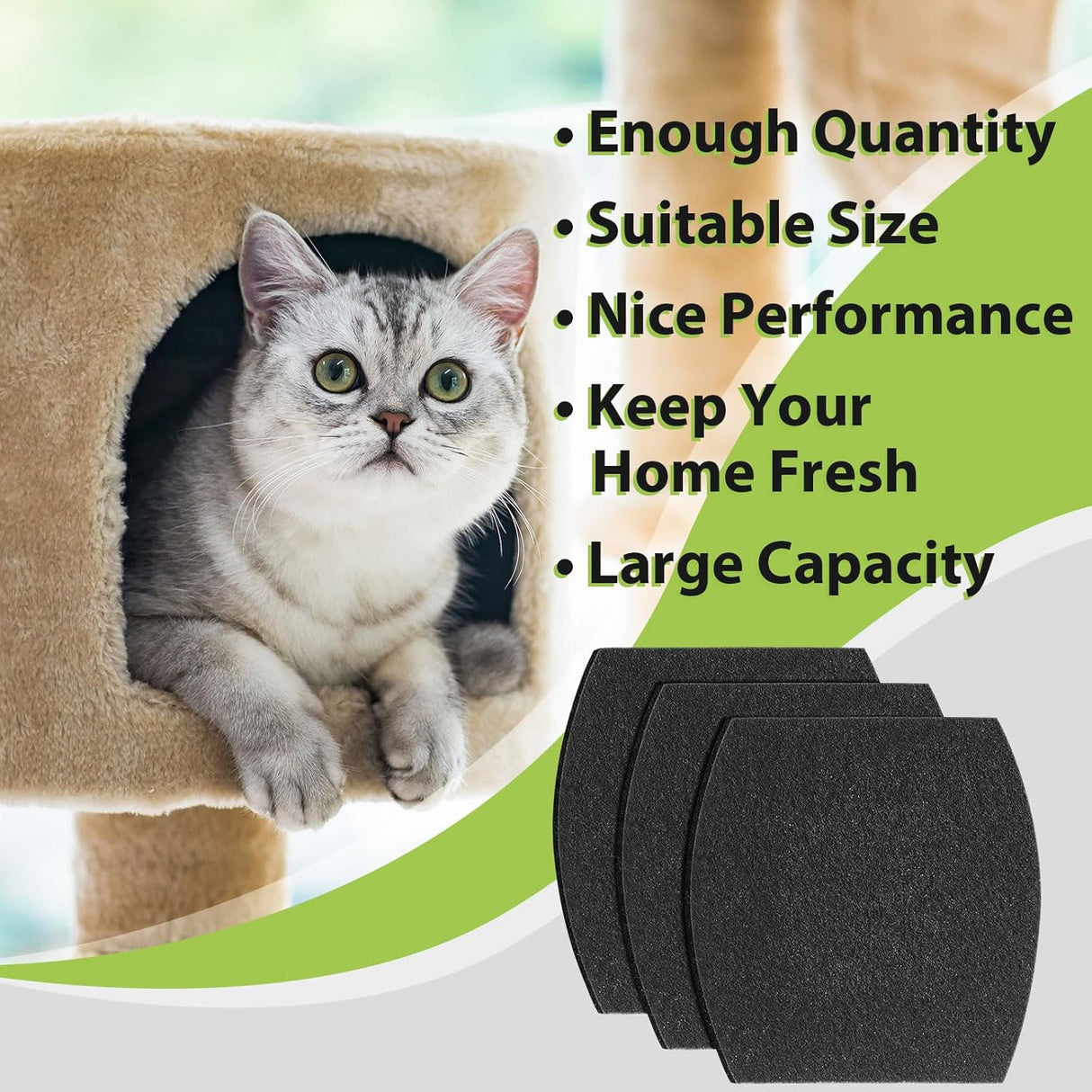 Filtros de Carbón Activado para Arenero Booda Clean