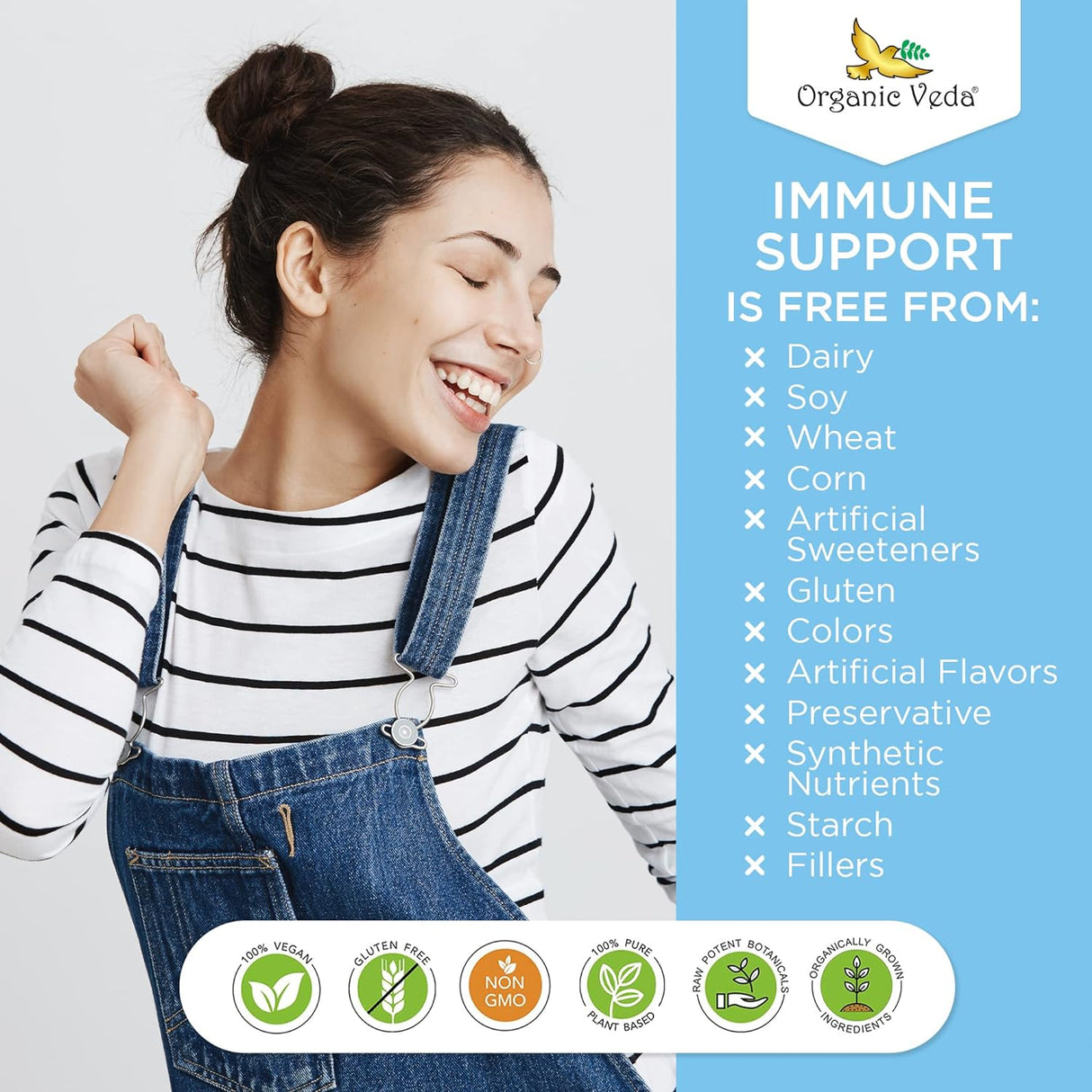 Cápsulas de Neem y Cúrcuma con Amla y Tulsi Suplemento