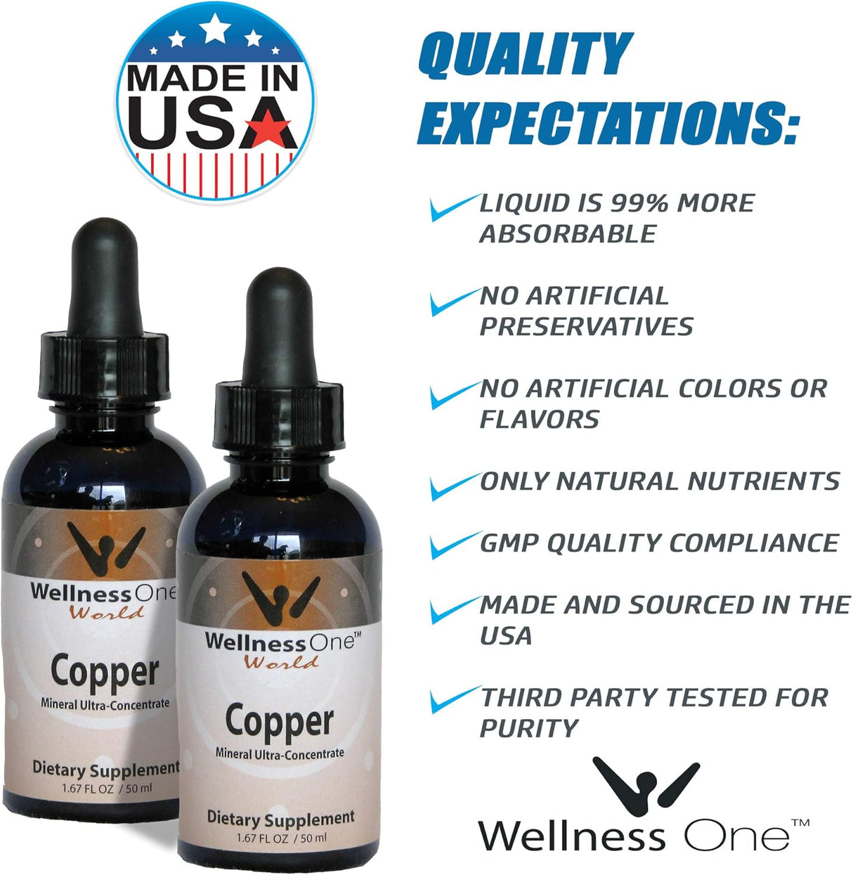 Suplemento dietario Mineral Líquido para ayudar a la salud