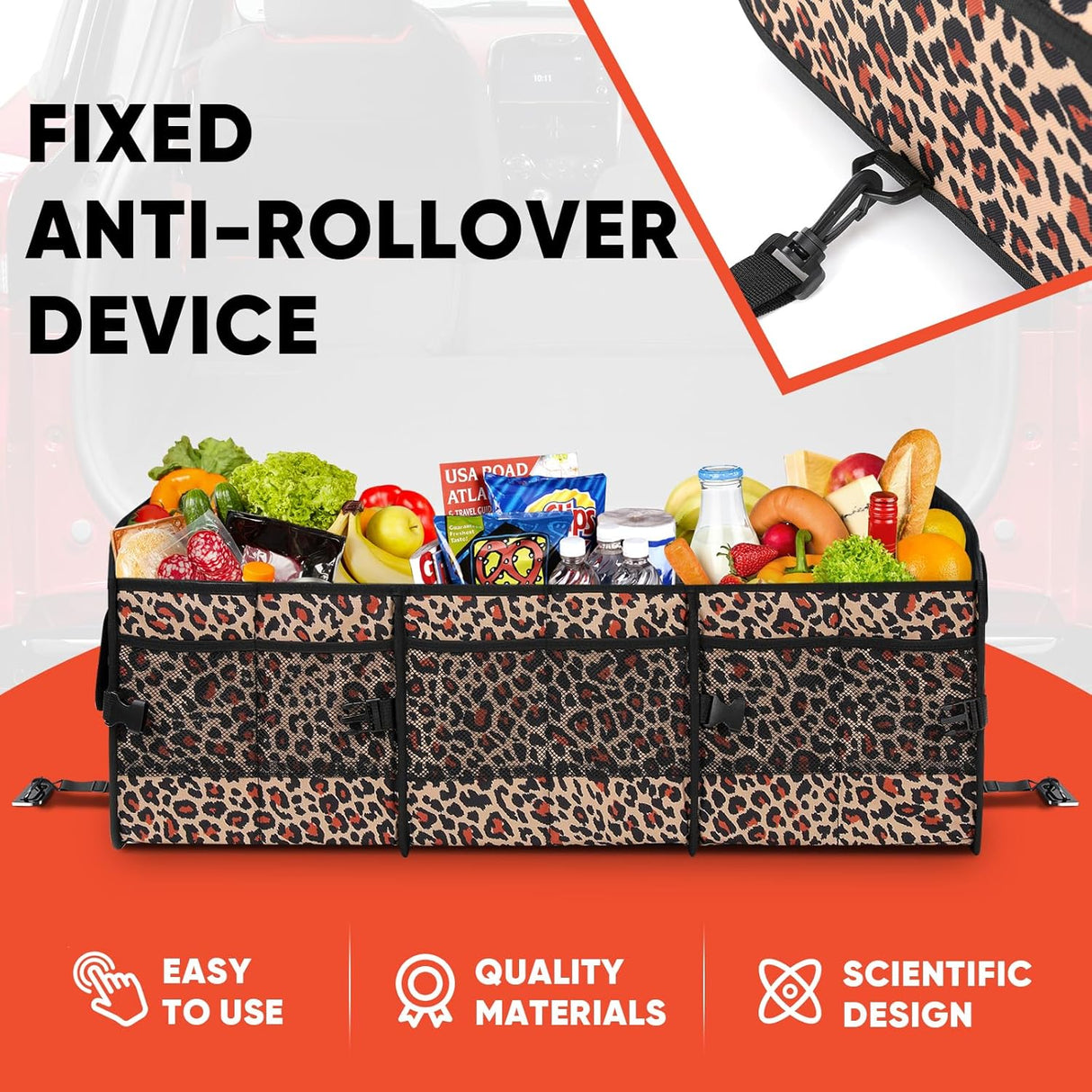 Organizador de Maletero Simniam 95L con Asa Reforzada y Correas