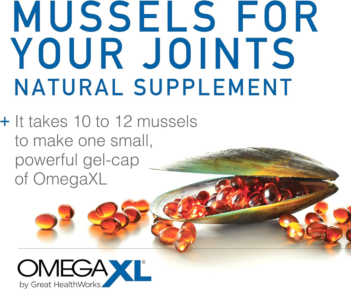 OmegaXL Suplemento para articulaciones, Soporte natural, 60 cápsulas