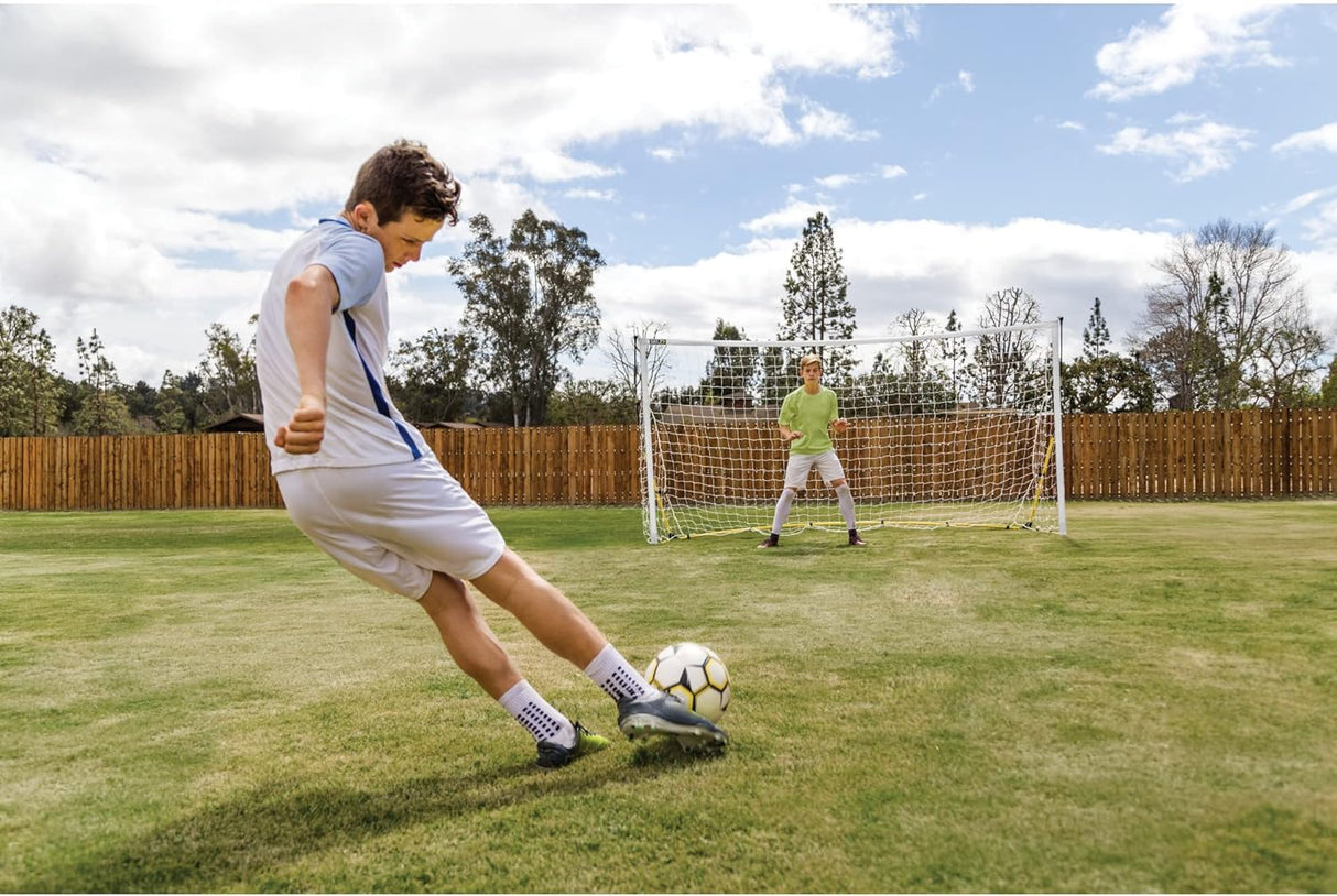 Porteria de futbol portatil, plegable, con red y bolso