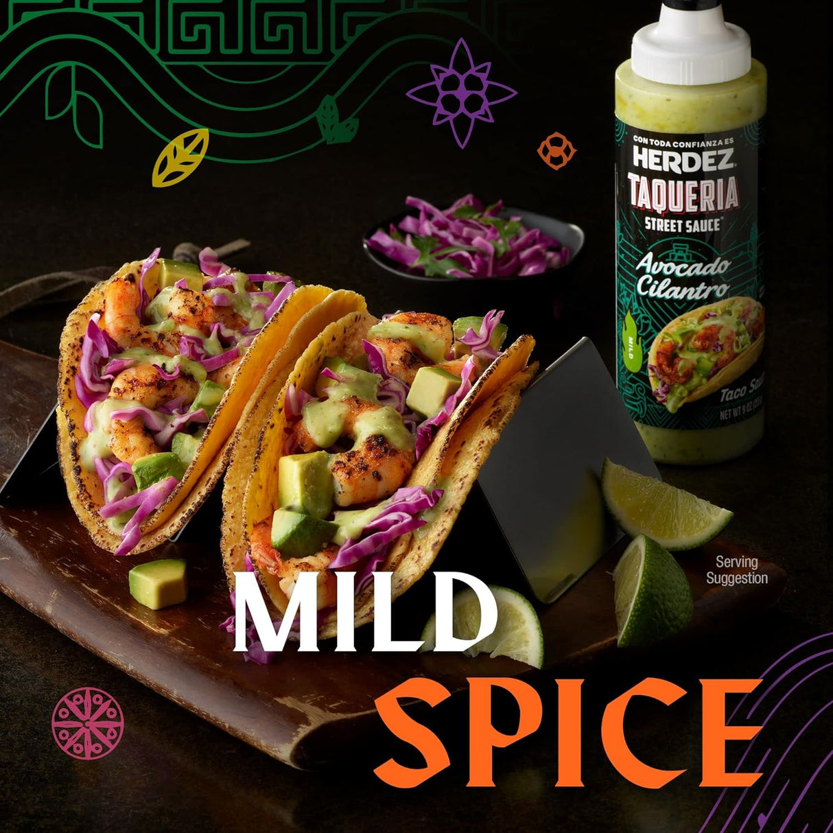 Salsas HERDEZ Taquería, Habanero, Verde, Roja, 6 Pack 9 oz