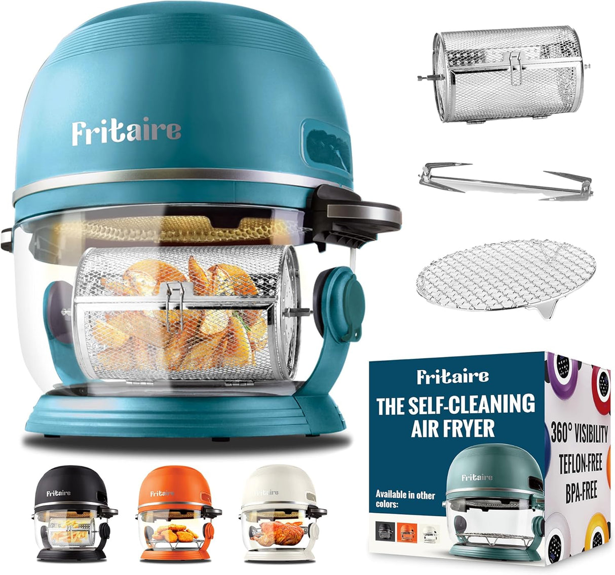 Freidora de Aire Sin Tóxicos Sage 5 Qt, 6 en 1, Autolimpiante