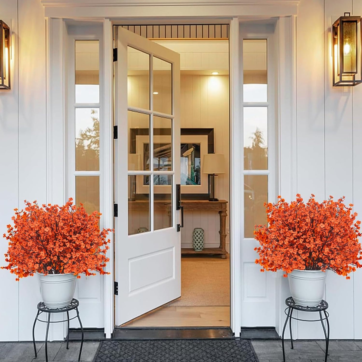 Flores artificiales Yastouay para decoración de Acción de Gracias