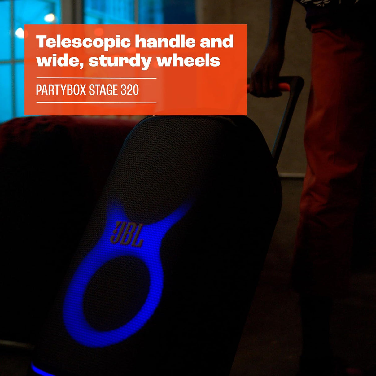 Altavoz Portátil JBL PartyBox Stage 320 - Sonido Pro y Luz