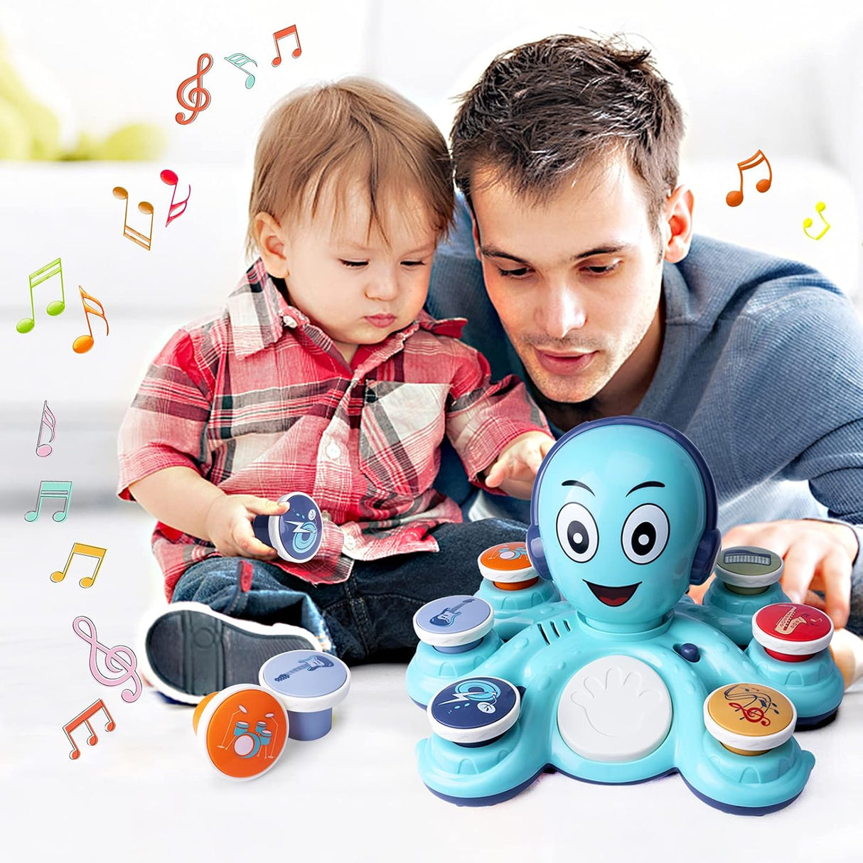 Juguete Musical Octopus, Aprendizaje para Niños, Educativo, Modelo 2023
