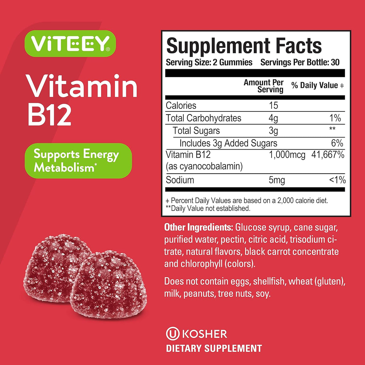 Vitamina B12 1000 mcg para Energía y Metabolismo