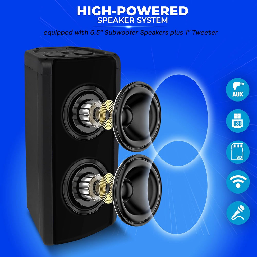 Altavoz portátil Bluetooth – 240 W  PYLE-PRO PPHP265B