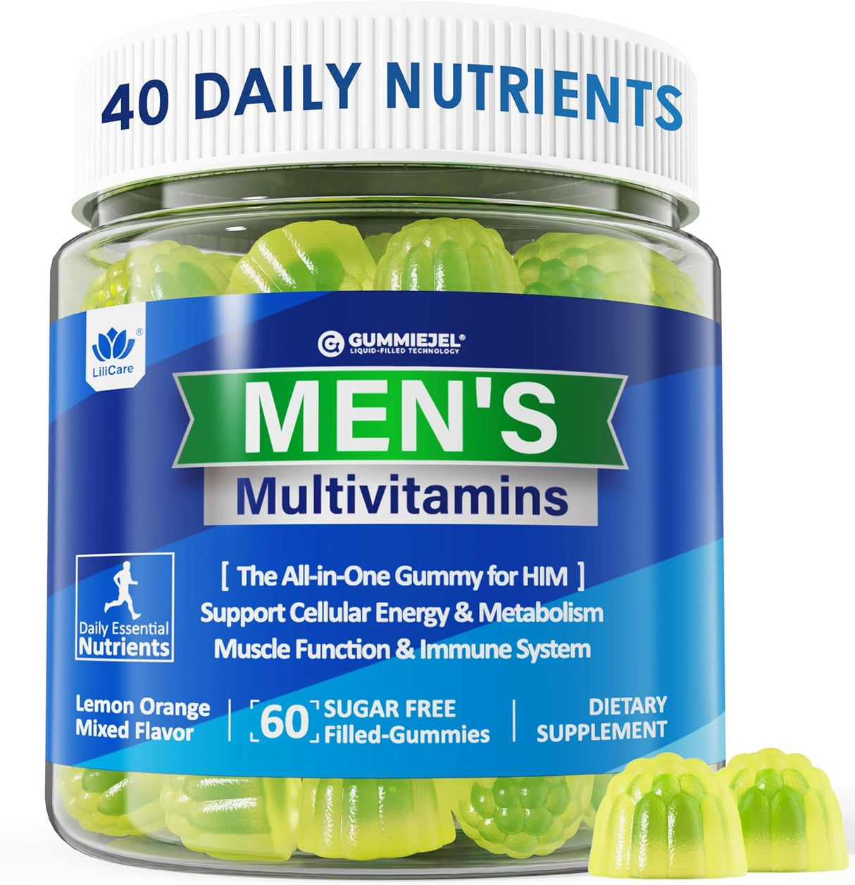 Gummies Multivitamínicos para Hombres - Energía y Inmunidad 60 Cts