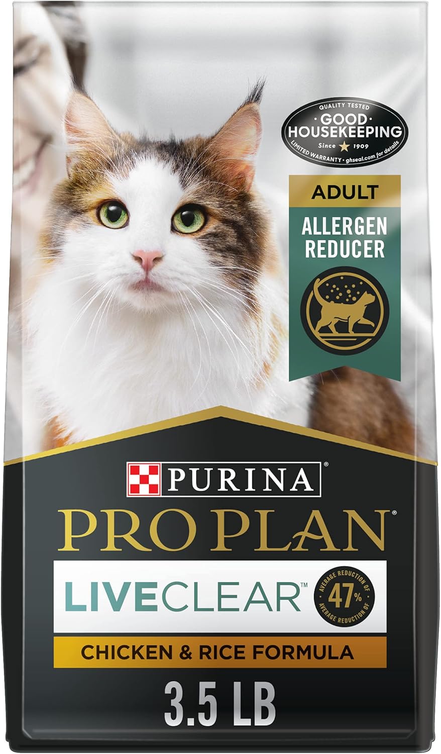 Comida para gatos Purina Pro Plan, alta proteína, LIVECLEAR 3.5 lb