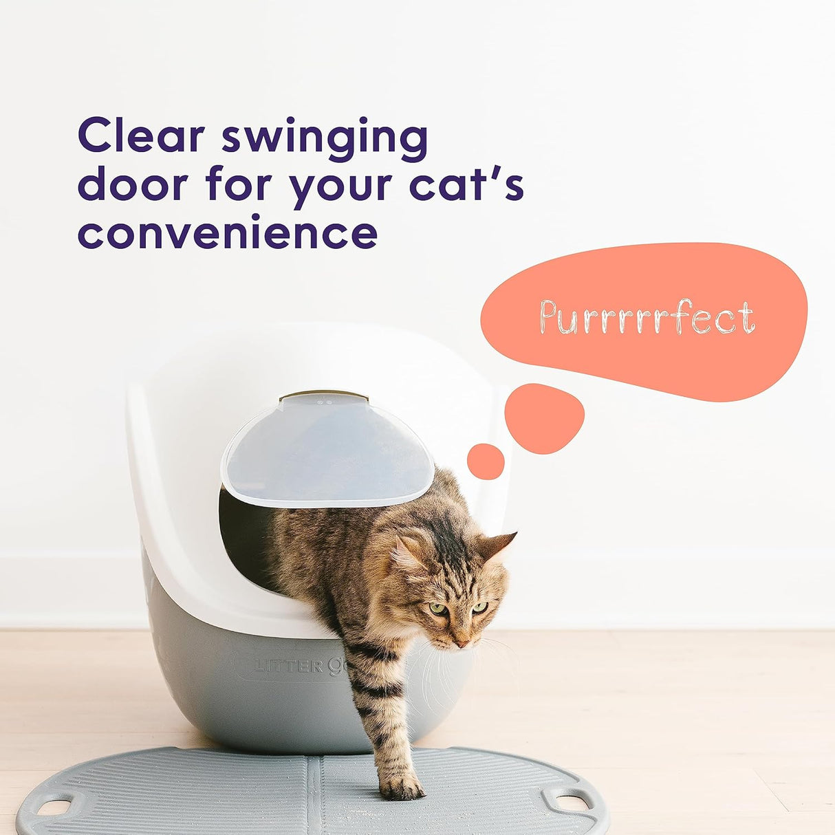 Campana para caja de arena con solapa oscilante Litter Genie