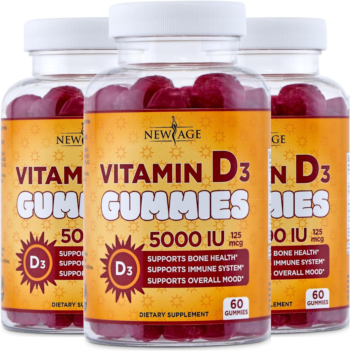 Vitamina D3 125 mcg Salud Ósea Sin Gelatina