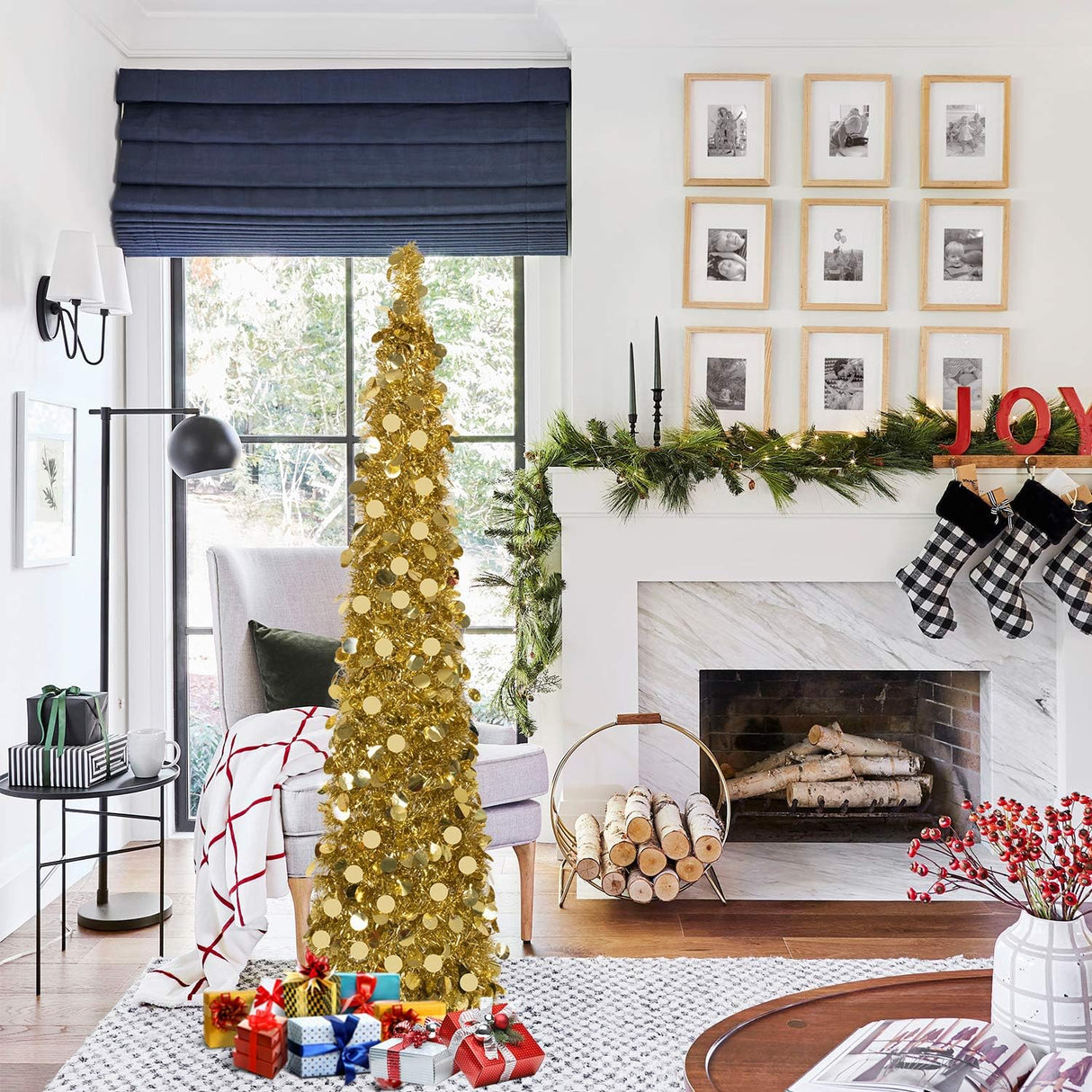Árbol de Navidad Pop Up MACTING con Luces y Brillo 5FT