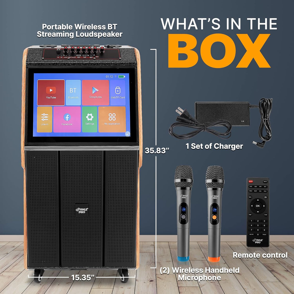 Parlante Portátil de transmisión BT PYLE-PRO PMDJAND15