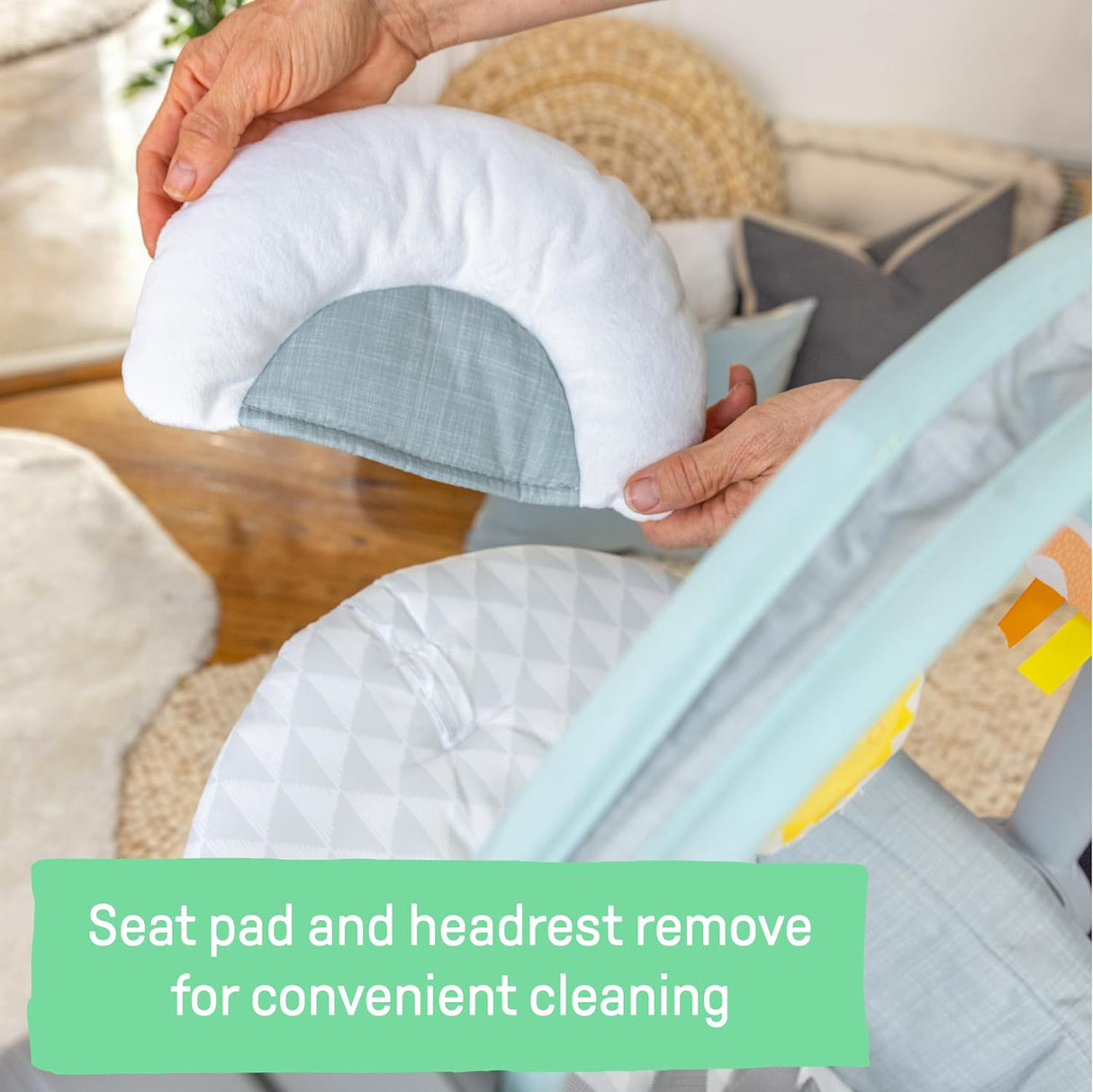 Columpio plegable 6 velocidades música 0 a 9 meses