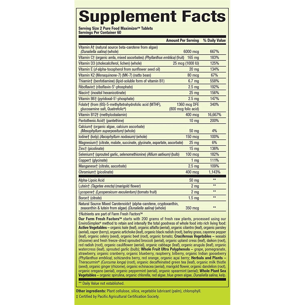 Suplementos para mujer más de 50 multivitamínicos veganos