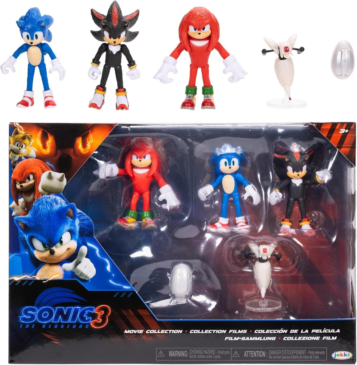 Figuras de Acción Sonic 3 - Pack Multicolor 2.5 - Licencia Oficial
