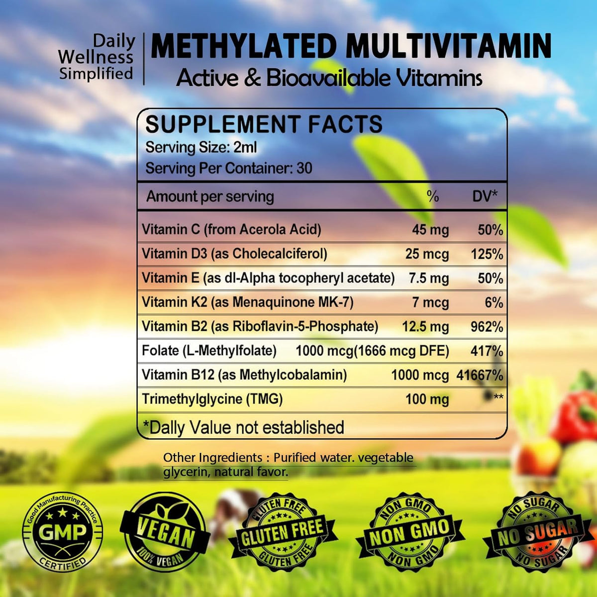 MultiVit Methylado Men & Women, 8-en-1 Methyl B12 Complejo