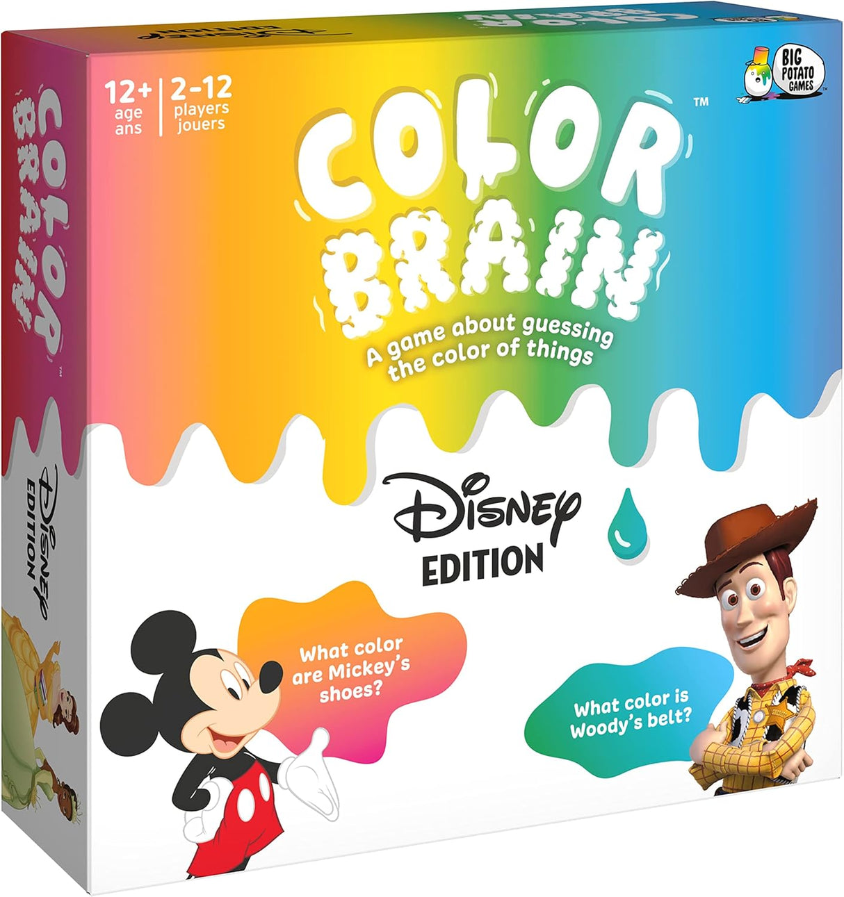 Juego de Mesa Disney Color Brain, Familiar, Mickey y Princesas