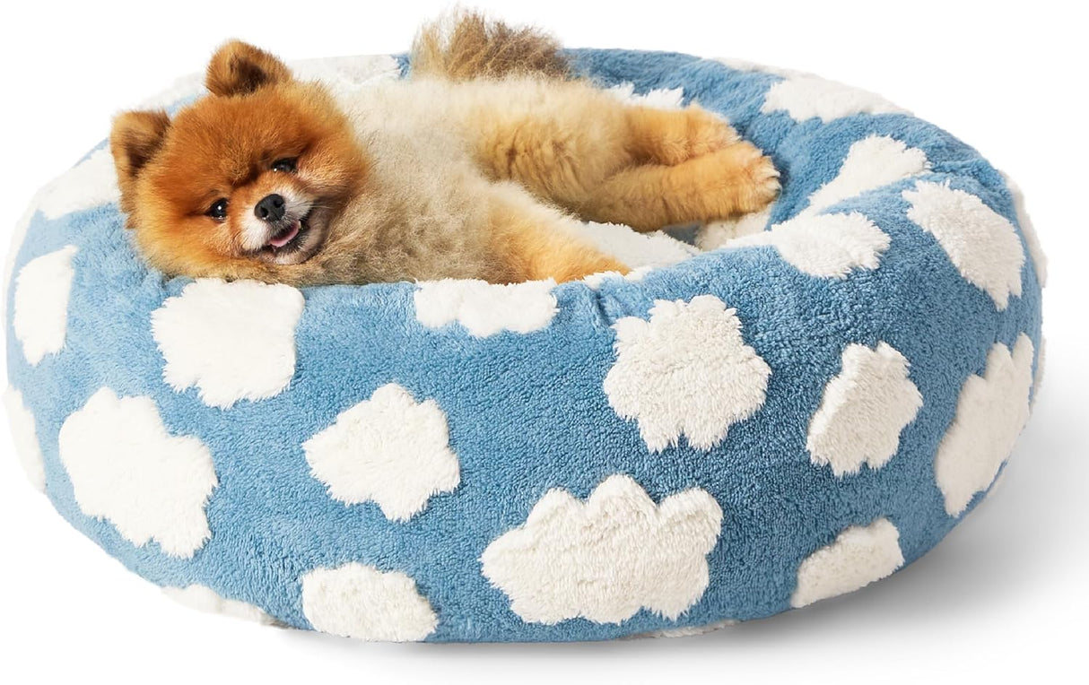 Cama para perros pequeños redondas relajantes Lesure Donut