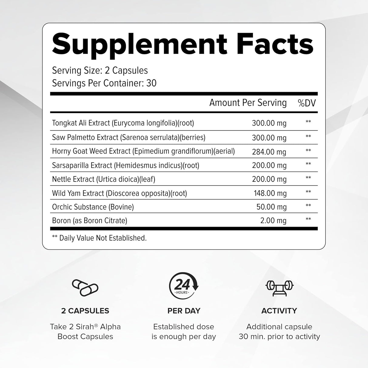 Potenciador de testosterona para hombres Suplemento