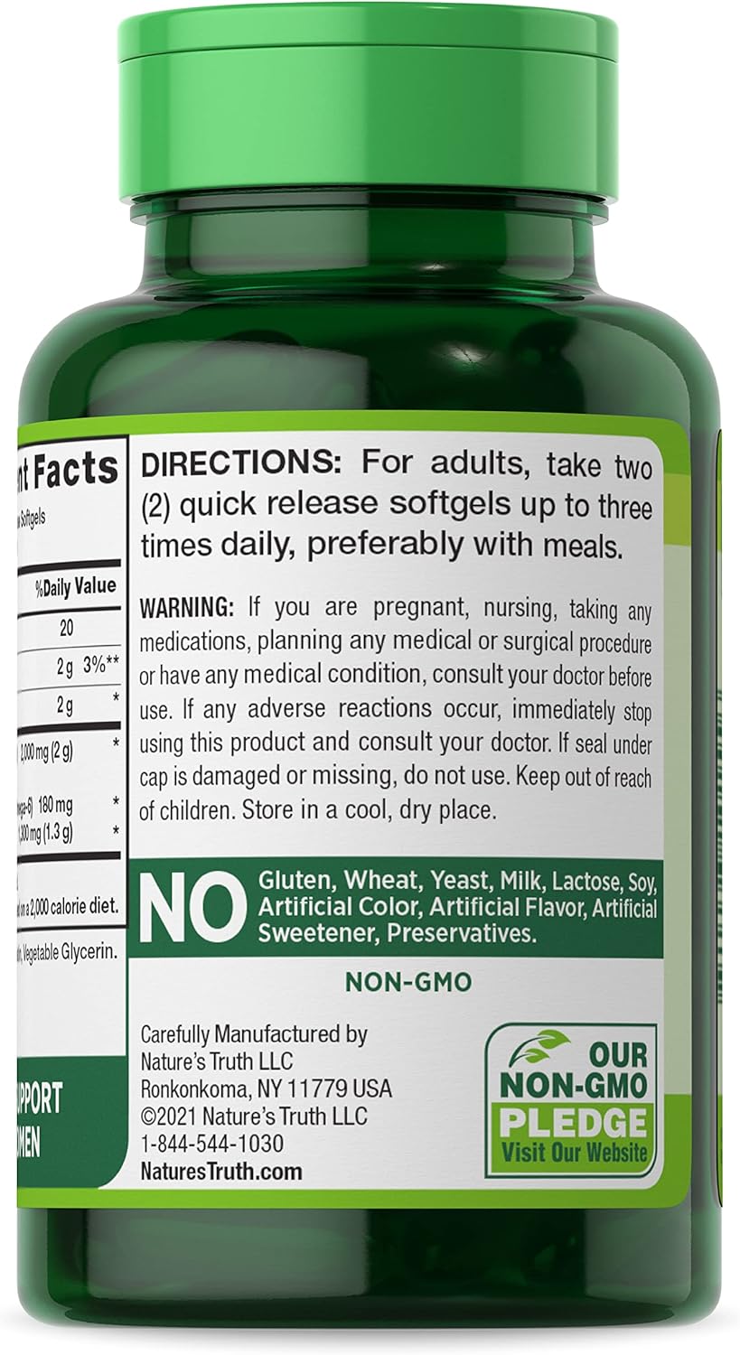 Suplemento de aceite de onagra 60 cápsulas prensado en frío