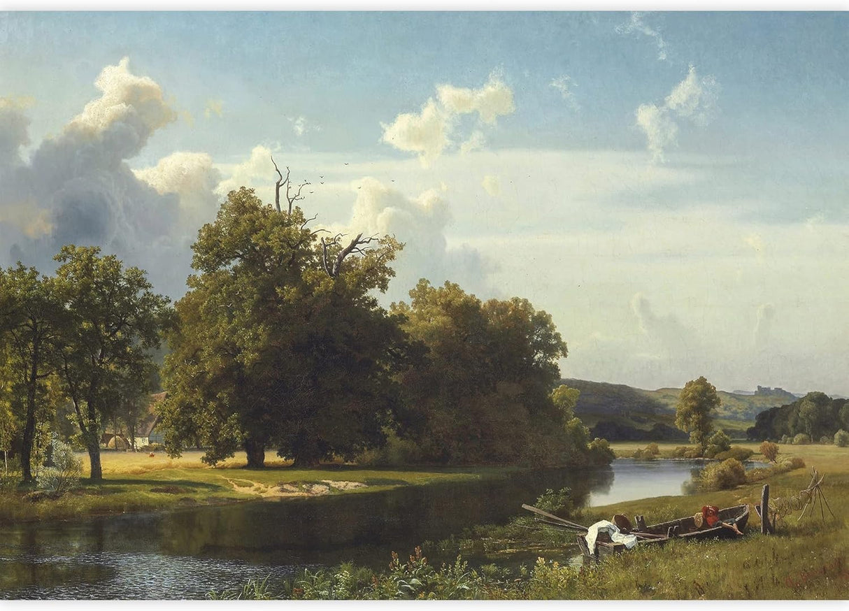 Adhesivo removible de pared/mural escénico de montaña, valle