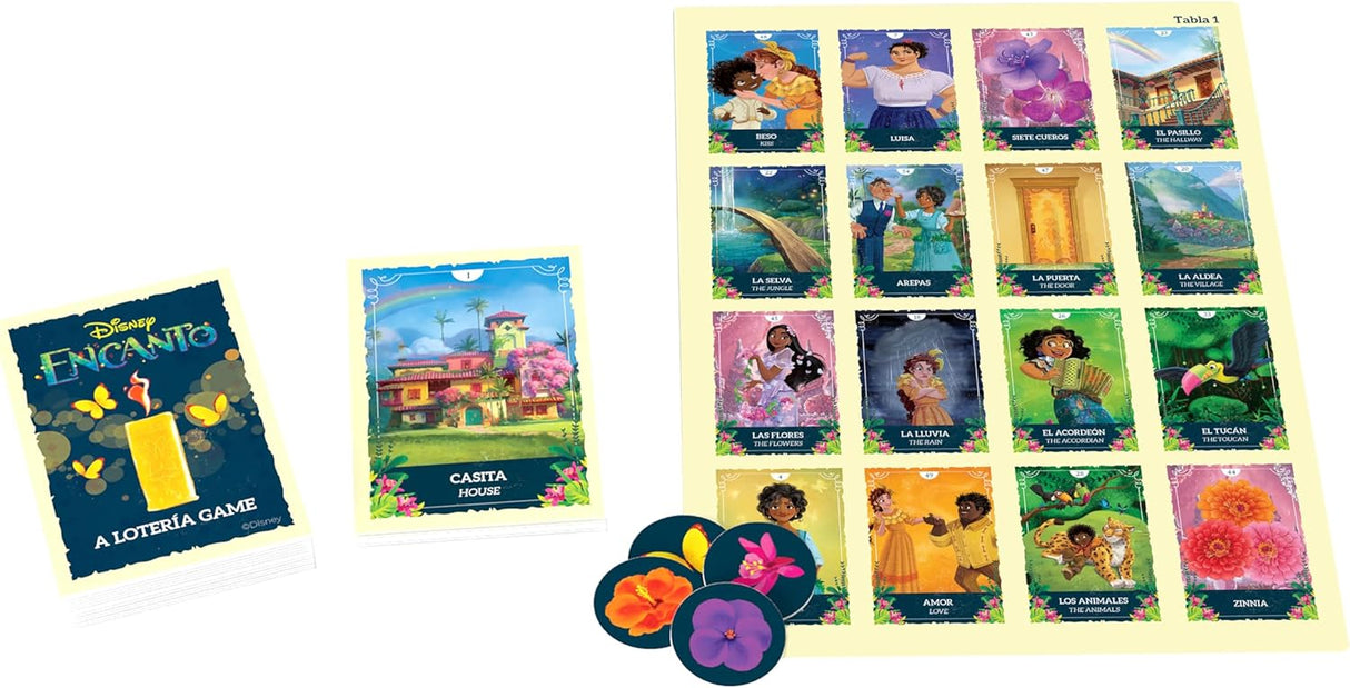 Lotería Encanto de USAOPOLY | Juego de Bingo Mexicano