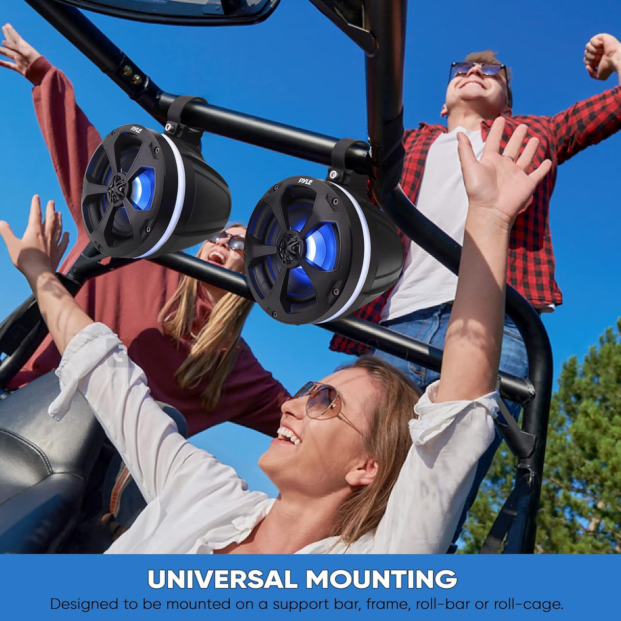 Parlantes todoterreno impermeables de 2 vías PYLE PLUTV55BTR