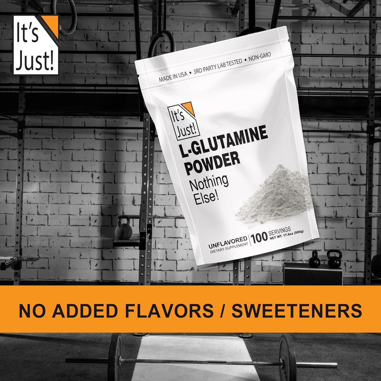 L-Glutamina en Polvo It's Just! 500g, Recuperación Muscular