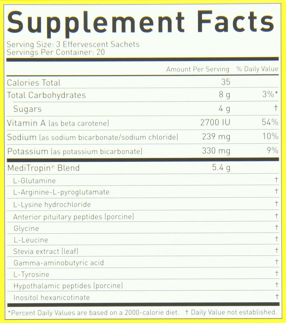 Suplemento dietético 60 sobres efervescentes MediTropin