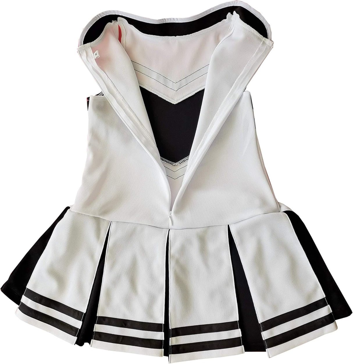 Disfraces de animadora para niñas talla XXL blanco y negro